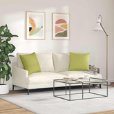 Poduszki na sofę 2 pcs Jasnozielony 50 x 50 cm tkanina