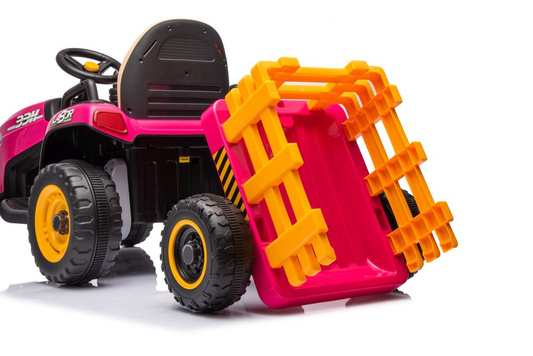 Traktor Na Akumulator BBH-030 Różowy