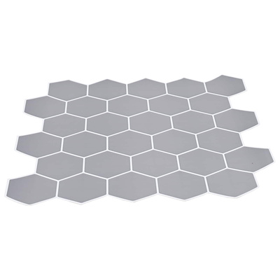 Płytka heksagonalna 20 szt. Szary 30 x 30 cm Poliuretan i PET