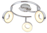 Lampa sufitowa ISLA spot regulowana 3-punktowa LED do salonu metalowa