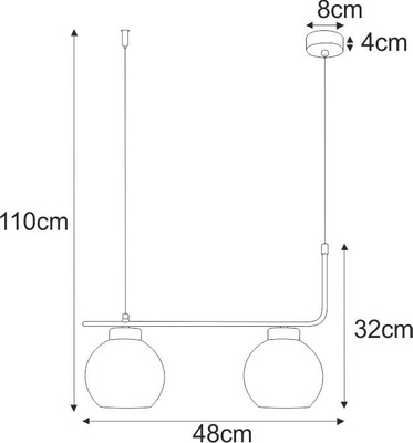 wisząca K-4880 z serii TORVI Lampa