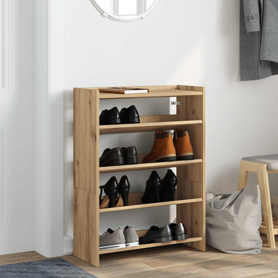 Stojak na buty, dąb artisan, 60x25x81 cm