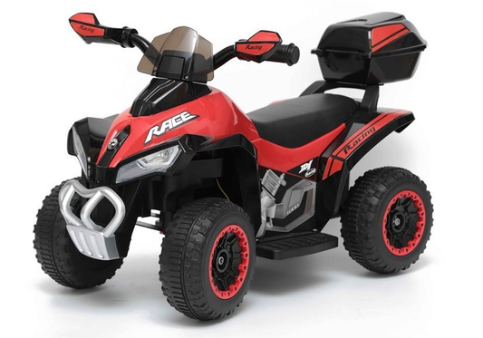 Quad na Akumulator GTS1188-A Światła LED Muzyka Schowek Czerwony