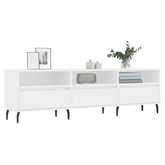 vidaXL Szafka pod TV, biała, 150x30x44,5 cm, materiał drewnopochodny wariant 6