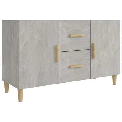 Komoda, szarość betonu, 100x36x60 cm, materiał drewnopochodny vidaXL