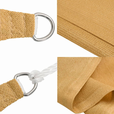 Żagiel przeciwsłoneczny, 160 g/m?, piaskowy, 4x6 m, HDPE