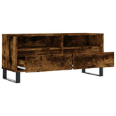 vidaXL Szafka pod TV, przydymiony dąb, 100x34,5x44,5 cm model standard
