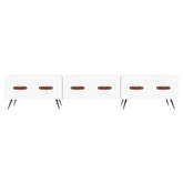 vidaXL Szafka pod TV, biała, 150x36x30 cm, materiał drewnopochodny wariant 6