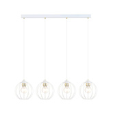 Lampa wisząca GINO 4 WHITE/GOLD