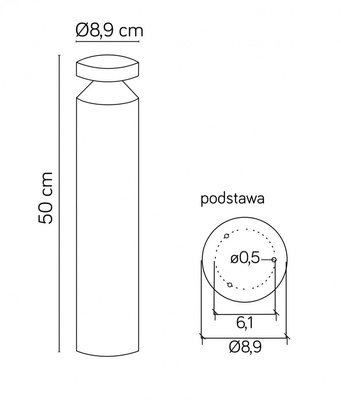 Lampa ogrodowa stojąca DL-500