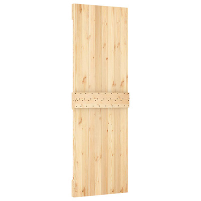 Drzwi przesuwne Naturalny i czarny 70 x 210 cm