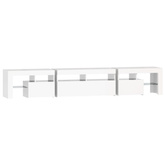 vidaXL Szafka pod TV z oświetleniem LED, biała, 230x36,5x40 cm