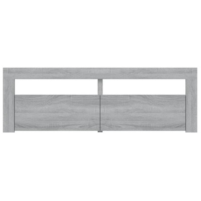 vidaXL Szafka pod TV z LED, szary dąb sonoma, 120x35x40 cm w kolorze cm