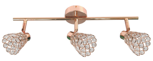 LAMPA ŚCIENNA CANDELLUX GLOSSY 93-00453 LISTWA G9 różowe złoto