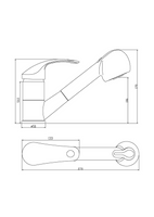 zlewozmywakowa Nea chrom Invena Bateria