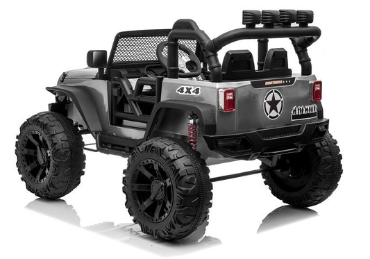 Auto na akumulator Jeep JC666 Srebrny Lakierowany
