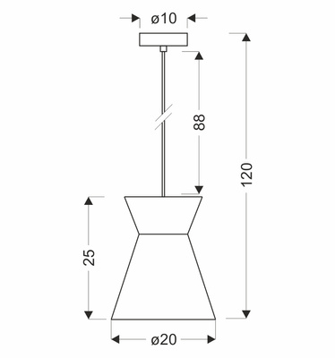 Lampa wisząca Etnos z kloszem beżowa pojedyncza metalowa i tekstylna