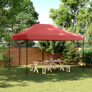 Namiot Imprezowy bordowy 279 x 410 x 315 cm Materiał Oxford