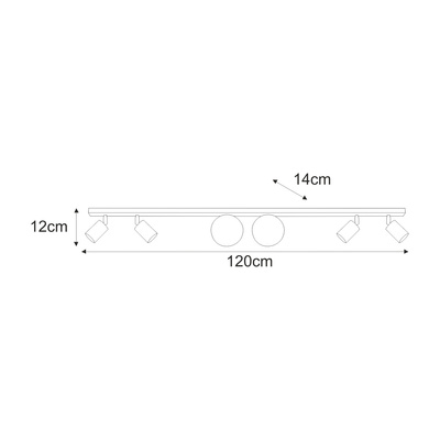 Lampa sufitowa K-5492 z serii SWING