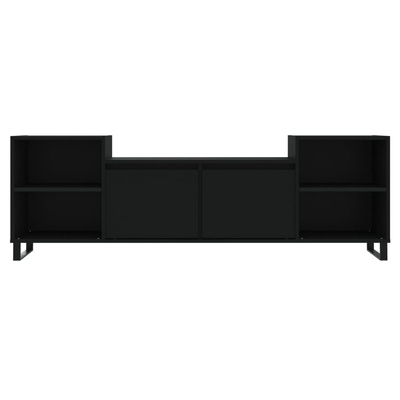 vidaXL Szafka pod TV, czarna, 160x35x55 cm, materiał drewnopochodny