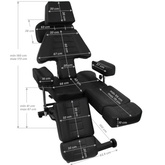 Fotel do tatuażu Pro Ink 603B czarny 109187