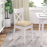 Poduszki na siedziska 4 pcs Kremowy 45 x 45 cm