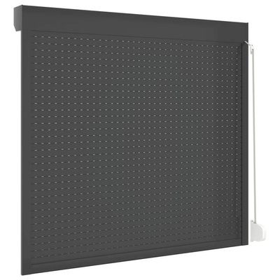 vidaXL Roleta zewnętrzna, aluminiowa, 160 x 150 cm, antracytowa