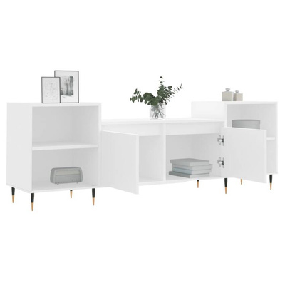 vidaXL Szafka pod TV, biała, 80x36x50 cm, materiał drewnopochodny wariant 14