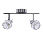 Lampa sufitowa Bombola listwa ze szklanymi kloszami regulowana 2-punktowa do korytarza
