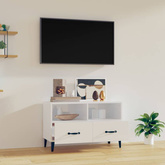 vidaXL Szafka pod TV, biała, wysoki połysk, 80x36x50 cm wariant 6