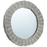vidaXL Lustro, 40 cm, wiklina