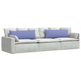 Poduszki na sofę 2 pcs Niebieski dżins 120 x 40 cm tkanina