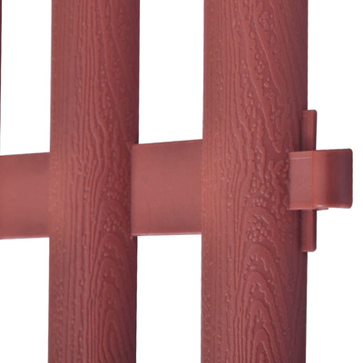 Obrzeża ogrodowe, 17 szt., 10 m, brązowe