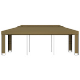 Altana z podwójnym dachem, 3x6 m, taupe, 180 g/m?