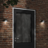 Kinkiety zewnętrzne, 2 szt., czarne, odlewane aluminium