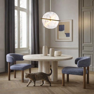 Lampa wisząca Relax szklana w kształcie zegara do salonu LED 15W 3000K