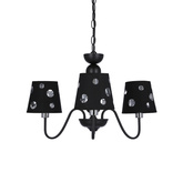 Żyrandol czarny lampa wisząca 3xE14 Batley Ledea 50203105