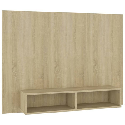 vidaXL Wisząca szafka pod TV, dąb sonoma, 120x23,5x90 cm