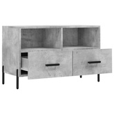 vidaXL Szafka pod TV, szarość betonu, 80x36x50 cm