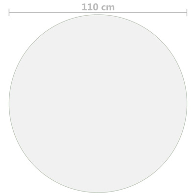 Mata ochronna na stół, przezroczysta, ? 110 cm, 2 mm, PVC