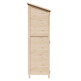Shed ogrodowy naturalny 59,5 x 56 x 176,5 cm Drewno Świerkowe