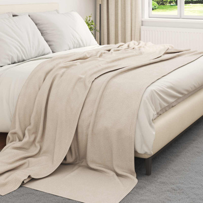 Koce narzutowe 24 pcs Beżowy 270 x 240 cm Polar