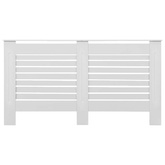 Osłona na kaloryfer, biała, 152 x 19 x 81,5 cm, MDF