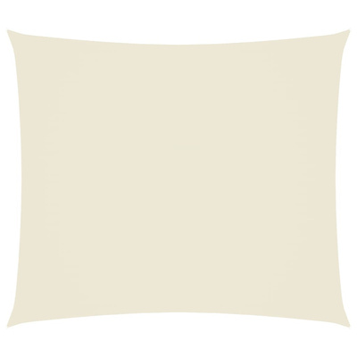 Prostokątny żagiel ogrodowy, tkanina Oxford, 2x2,5 m, kremowy