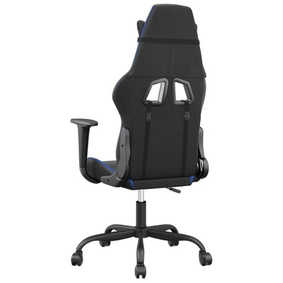 vidaXL Fotel gamingowy, czarno-niebieski, sztuczna skóra wariant 5
