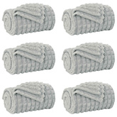 Koce narzutowe 6 pcs Szary 200 x 150 cm Polar