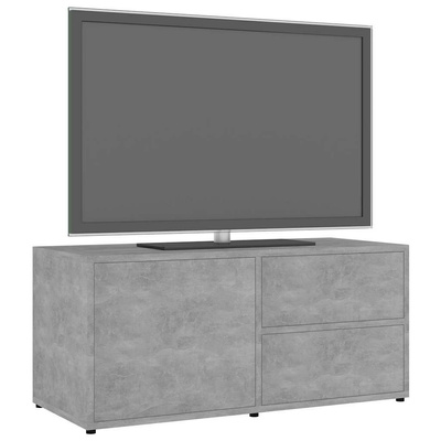 Szafka pod telewizor, szarość betonu, 80x34x36 cm