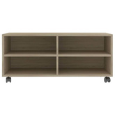 vidaXL Szafka pod TV, dąb sonoma, 90x35x35 cm, materiał drewnopochodny