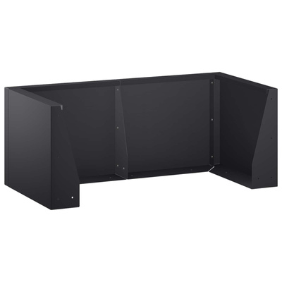Mur oporowy 4 szt. 100 x 100 x 30 cm Stal Czarny