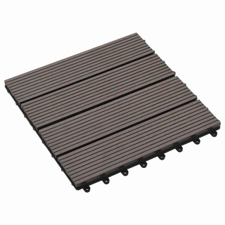 Płytka Tarasowa 11 pcs Ciemny brąz 30 x 30 cm
